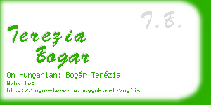 terezia bogar business card