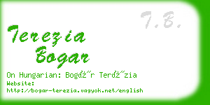terezia bogar business card